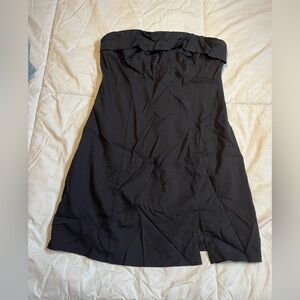 Le Lis Black Strapless Mini Dress